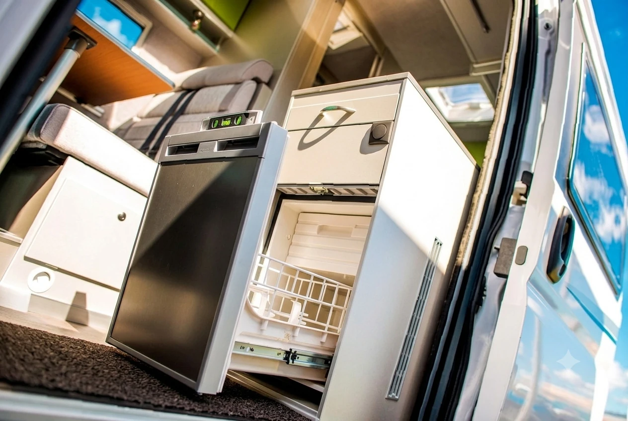 Refrigerador de RV nivelado